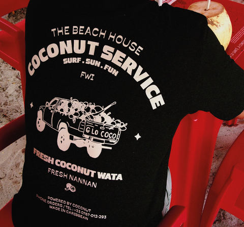 Tee-shirt black "Coconut service"