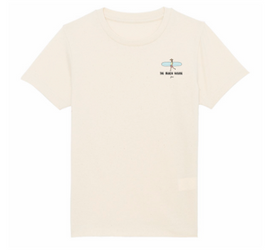 Tee-shirt Blanc-cassé Enfant "Longboard Dude"