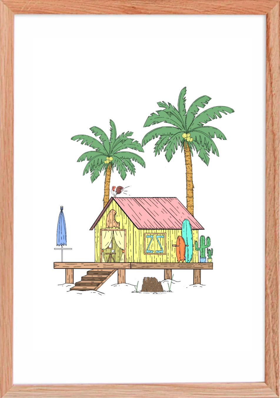 Illustration " Beach house "