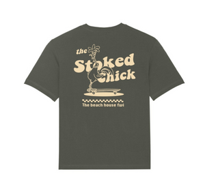 Tee-shirt vintage Khaki STOCKED CHICK